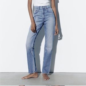 Zara high waisted strait leg jeans